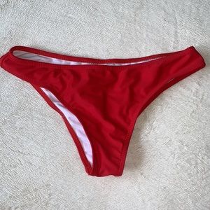 Red bikini bottoms